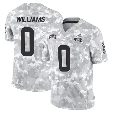 ＃0 Men's Bucky Williams Arctic Camo Limited Cleveland Browns 2024 Salute to Service Jersey