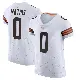 ＃0 Men's Damarri Mathis White Elite Cleveland Browns Vapor Jersey