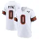 ＃0 Men's Damarri Mathis White Game Cleveland Browns 1946 Collection Alternate Jersey