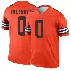 ＃0 Men's Darrian Dalcourt Orange Legend Cleveland Browns Inverted Jersey