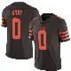 ＃0 Men's Eric Gray Brown Limited Cleveland Browns Color Rush Jersey
