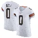＃0 Men's Eric Gray White Elite Cleveland Browns Vapor Jersey