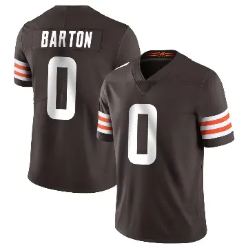 ＃0 Men's Jackson Barton Brown Limited Cleveland Browns Team Color Vapor Untouchable Jersey