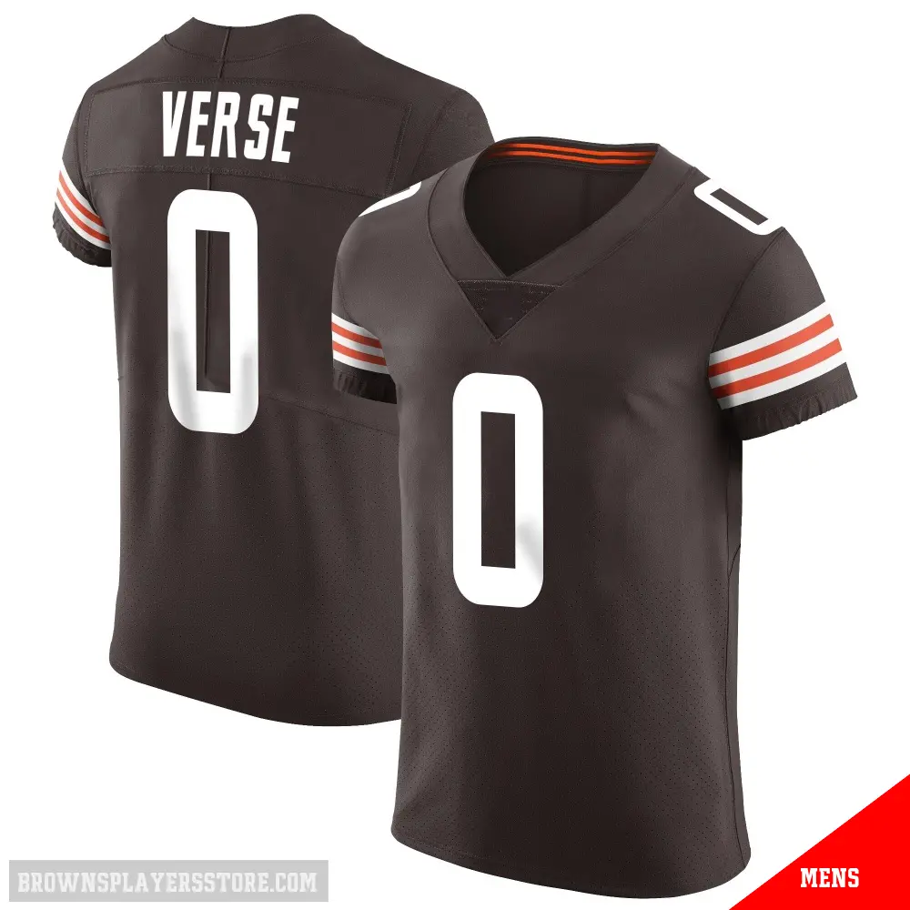 ＃0 Men's Jared Verse Brown Elite Cleveland Browns Vapor Jersey