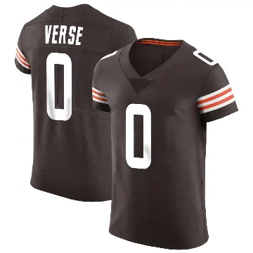 ＃0 Men's Jared Verse Brown Elite Cleveland Browns Vapor Jersey