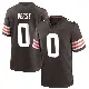 ＃0 Men's Jared Verse Brown Game Cleveland Browns Team Color Jersey