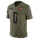 ＃0 Men's Jared Verse Olive Limited Cleveland Browns 2025 Salute to Service Jersey