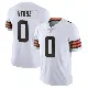 ＃0 Men's Jared Verse White Limited Cleveland Browns Vapor Untouchable Jersey