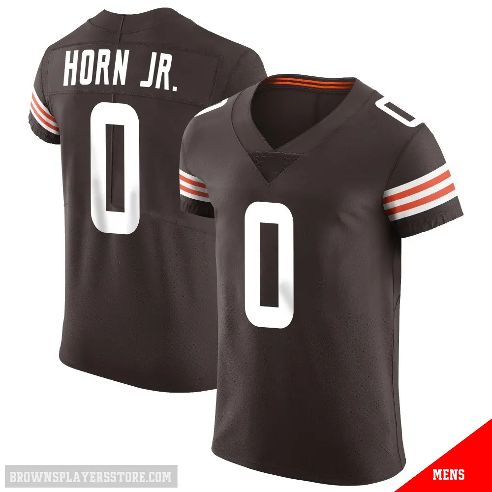 ＃0 Men's Jimmy Horn Jr. Brown Elite Cleveland Browns Vapor Jersey