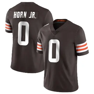 ＃0 Men's Jimmy Horn Jr. Brown Limited Cleveland Browns Team Color Vapor Untouchable Jersey