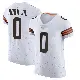 ＃0 Men's Jimmy Horn Jr. White Elite Cleveland Browns Vapor Jersey