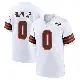 ＃0 Men's Jimmy Horn Jr. White Game Cleveland Browns 1946 Collection Alternate Jersey