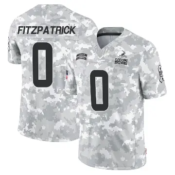 ＃0 Men's John FitzPatrick Arctic Camo Limited Cleveland Browns 2024 Salute to Service Jersey