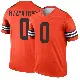 ＃0 Men's John FitzPatrick Orange Legend Cleveland Browns Inverted Jersey