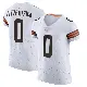 ＃0 Men's John FitzPatrick White Elite Cleveland Browns Vapor Jersey