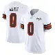＃0 Men's Krys Barnes White Limited Cleveland Browns Vapor 1946 Collection Alternate Jersey