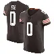 ＃0 Men's Obinna Eze Brown Elite Cleveland Browns Vapor Jersey