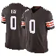 ＃0 Men's Obinna Eze Brown Limited Cleveland Browns Vapor F.U.S.E. Jersey