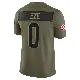 ＃0 Men's Obinna Eze Olive Limited Cleveland Browns 2025 Salute to Service Jersey