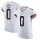 ＃0 Men's Obinna Eze White Elite Cleveland Browns Vapor Jersey