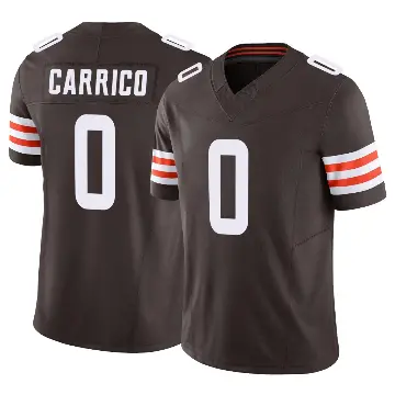 ＃0 Men's Reid Carrico Brown Limited Cleveland Browns Vapor F.U.S.E. Jersey