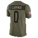 ＃0 Men's Reid Carrico Olive Limited Cleveland Browns 2025 Salute to Service Jersey