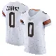 ＃0 Men's Reid Carrico White Elite Cleveland Browns Vapor Jersey
