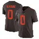 ＃0 Men's Tyron Herring Brown Limited Cleveland Browns Vapor Alternate Jersey
