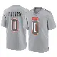 ＃0 Men's Wesley French Gray Game Cleveland Browns Atmosphere Fashion Jersey