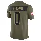 ＃0 Men's Wesley French Olive Limited Cleveland Browns 2025 Salute to Service Jersey