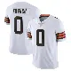 ＃0 Men's Wesley French White Limited Cleveland Browns Vapor Untouchable Jersey