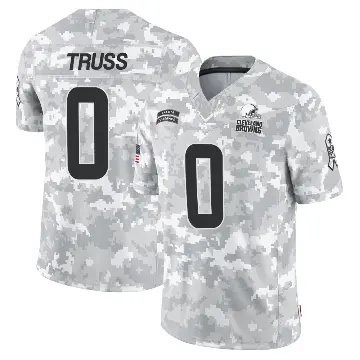 ＃0 Men's Xavier Truss Arctic Camo Limited Cleveland Browns 2024 Salute to Service Jersey