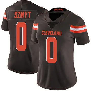 ＃0 Women's Andre Szmyt Brown Limited Cleveland Browns Team Color Vapor Untouchable Jersey