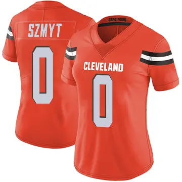 ＃0 Women's Andre Szmyt Orange Limited Cleveland Browns Alternate Vapor Untouchable Jersey