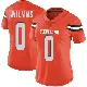 ＃0 Women's Bucky Williams Orange Limited Cleveland Browns Alternate Vapor Untouchable Jersey