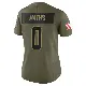 ＃0 Women's Damarri Mathis Olive Limited Cleveland Browns 2025 Salute to Service Jersey