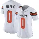 ＃0 Women's Damarri Mathis White Limited Cleveland Browns Vapor Untouchable Jersey