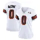 ＃0 Women's Darrian Dalcourt White Game Cleveland Browns 1946 Collection Alternate Jersey