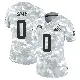 ＃0 Women's Eric Gray Arctic Camo Limited Cleveland Browns 2024 Salute to Service Jersey