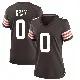 ＃0 Women's Eric Gray Brown Game Cleveland Browns Team Color Jersey