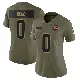 ＃0 Women's Isaiah Bond Olive Limited Cleveland Browns 2025 Salute to Service Jersey