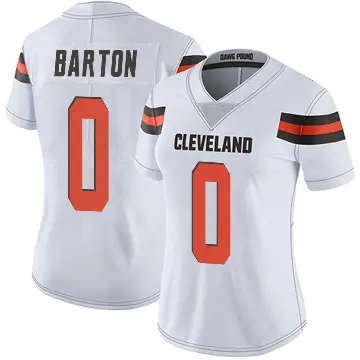 ＃0 Women's Jackson Barton White Limited Cleveland Browns Vapor Untouchable Jersey