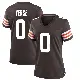＃0 Women's Jared Verse Brown Game Cleveland Browns Team Color Jersey