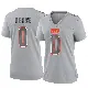 ＃0 Women's Jared Verse Gray Game Cleveland Browns Atmosphere Fashion Jersey