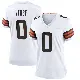 ＃0 Women's Jared Verse White Game Cleveland Browns Jersey