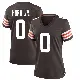 ＃0 Women's Jimmy Horn Jr. Brown Game Cleveland Browns Team Color Jersey