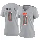 ＃0 Women's Jimmy Horn Jr. Gray Game Cleveland Browns Atmosphere Fashion Jersey
