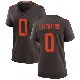 ＃0 Women's John FitzPatrick Brown Game Cleveland Browns Alternate Jersey
