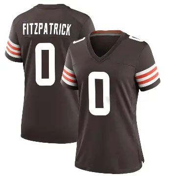 ＃0 Women's John FitzPatrick Brown Game Cleveland Browns Team Color Jersey