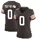 ＃0 Women's John FitzPatrick Brown Game Cleveland Browns Team Color Jersey